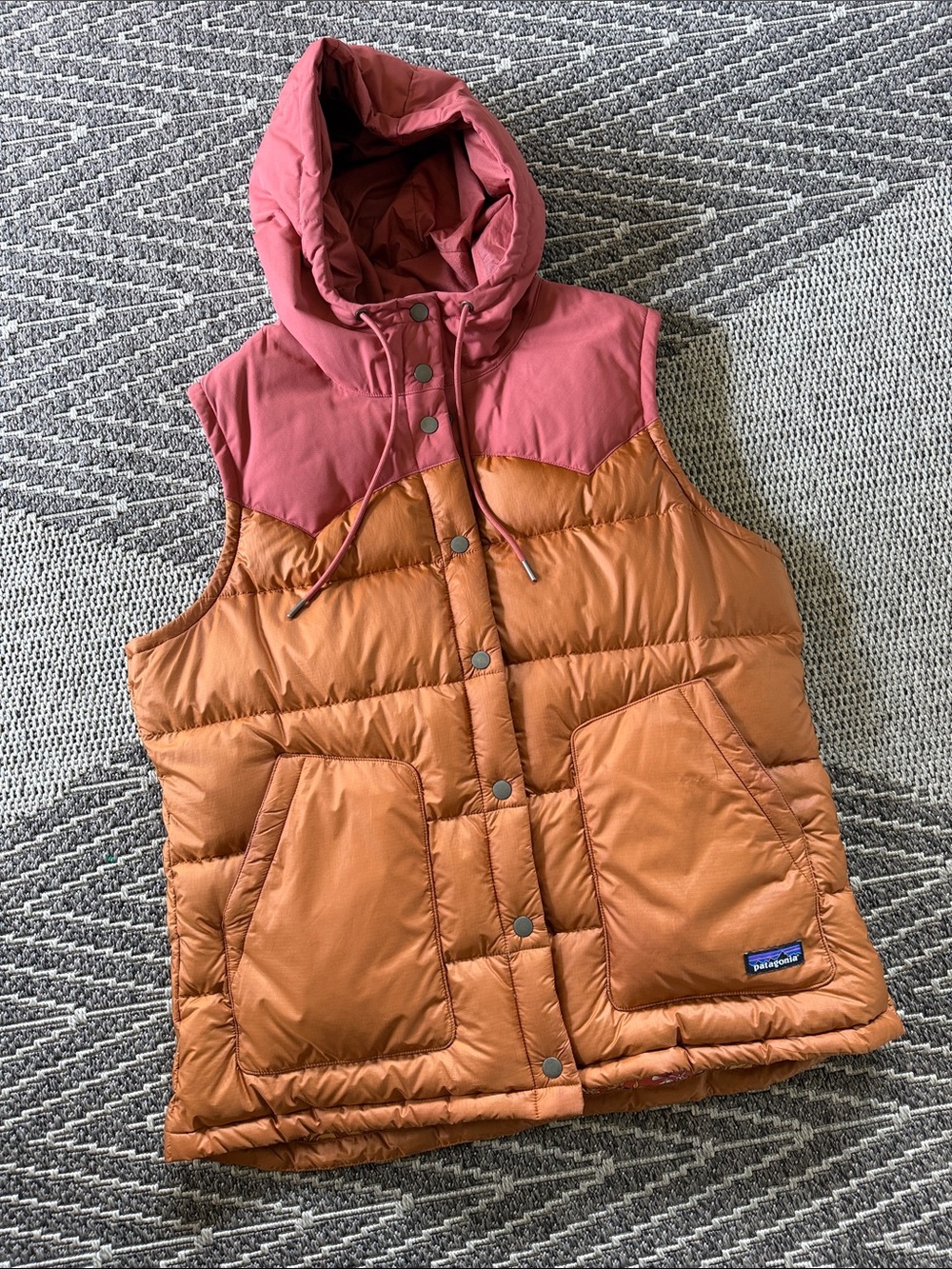 Patagonia Bivy Two-Tone Hooded Puffer Vest